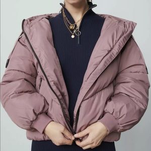 ZARA MAUVE WATER REPELLENT PUFFER